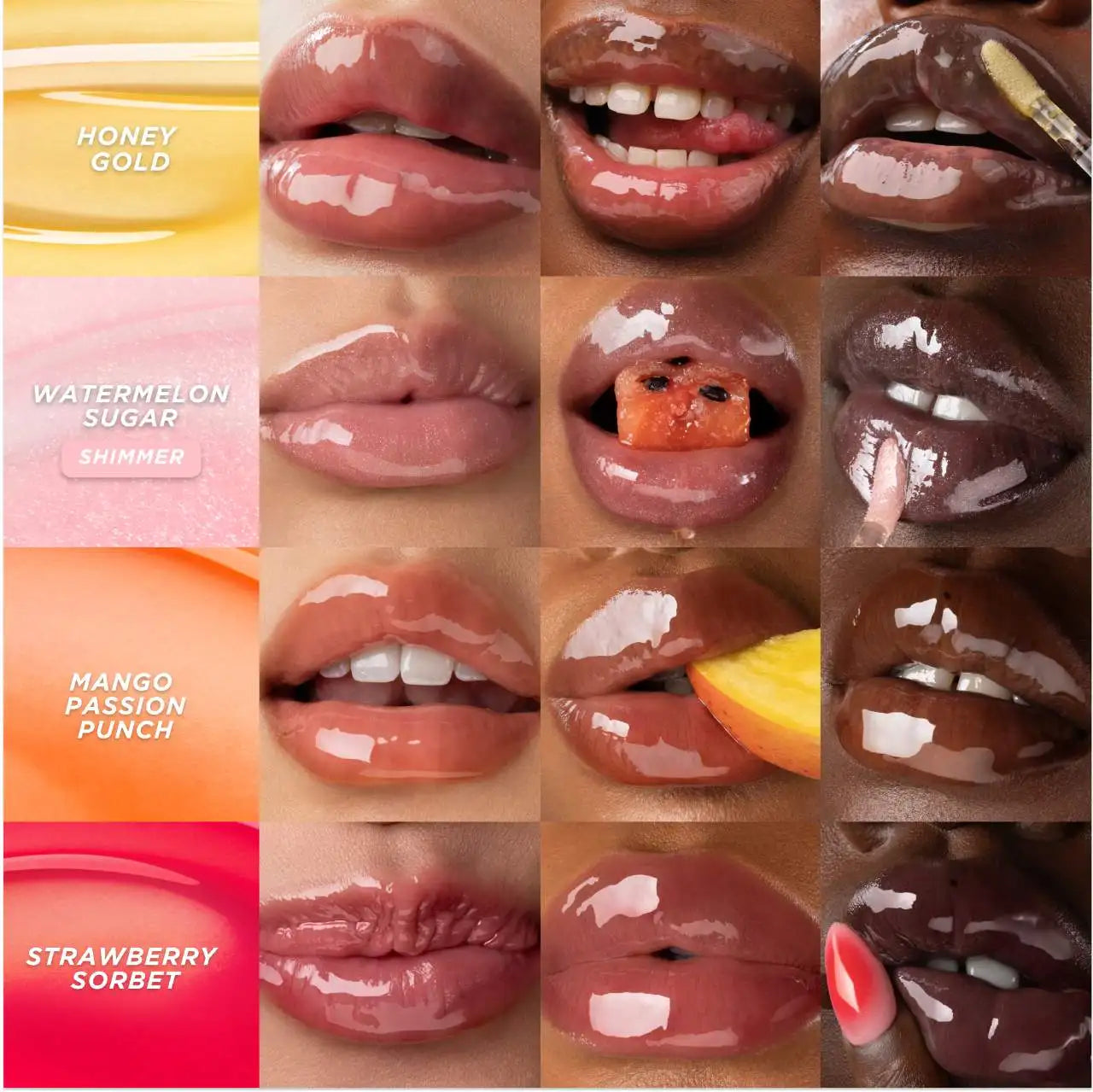 Gisou Gloss Labial Hidratante 2 em 1 | Óleo Labial + Esfoliante | Volume Natural, Brilho Cereja & Efeito Preenchido 💋