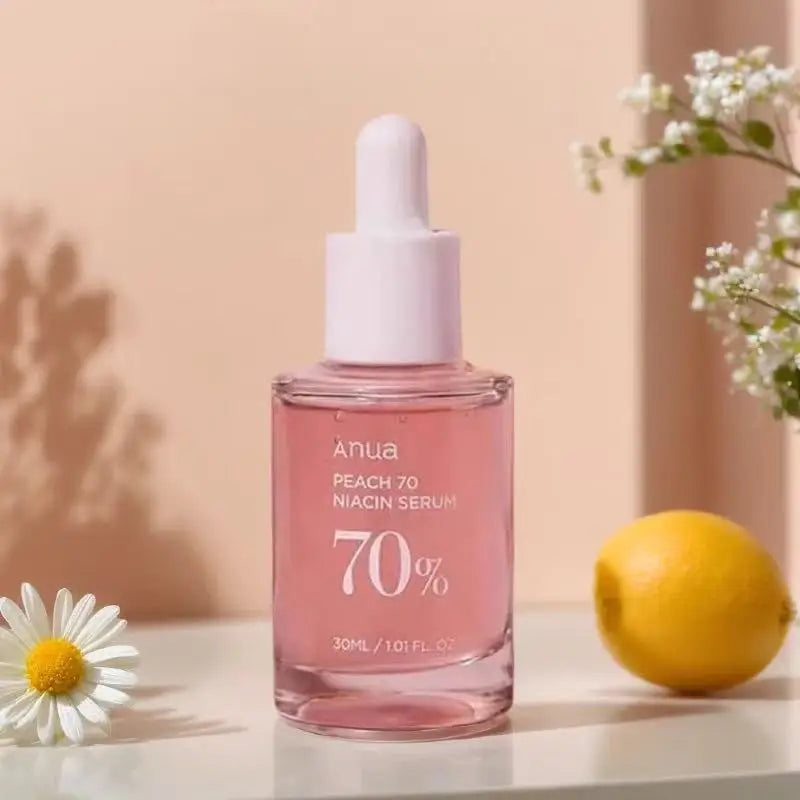 Anua Peach 70 Sérum Facial com Niacinamida 30ml | Hidratação, Luminosidade e Pele Uniforme – Skincare Coreano