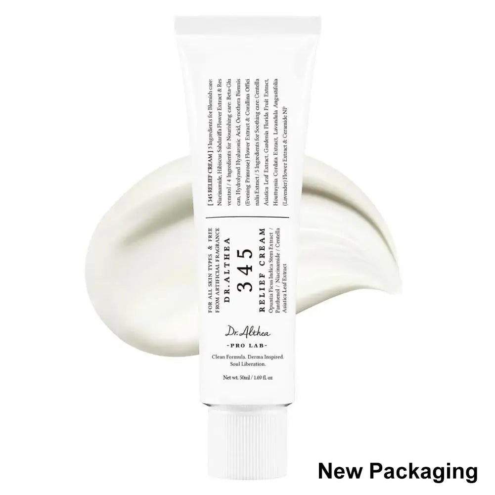Dr.Althea Creme Facial Coreano 345 Relief | Suavizante, Clareador, Hidratante e Reparador Antioxidante
