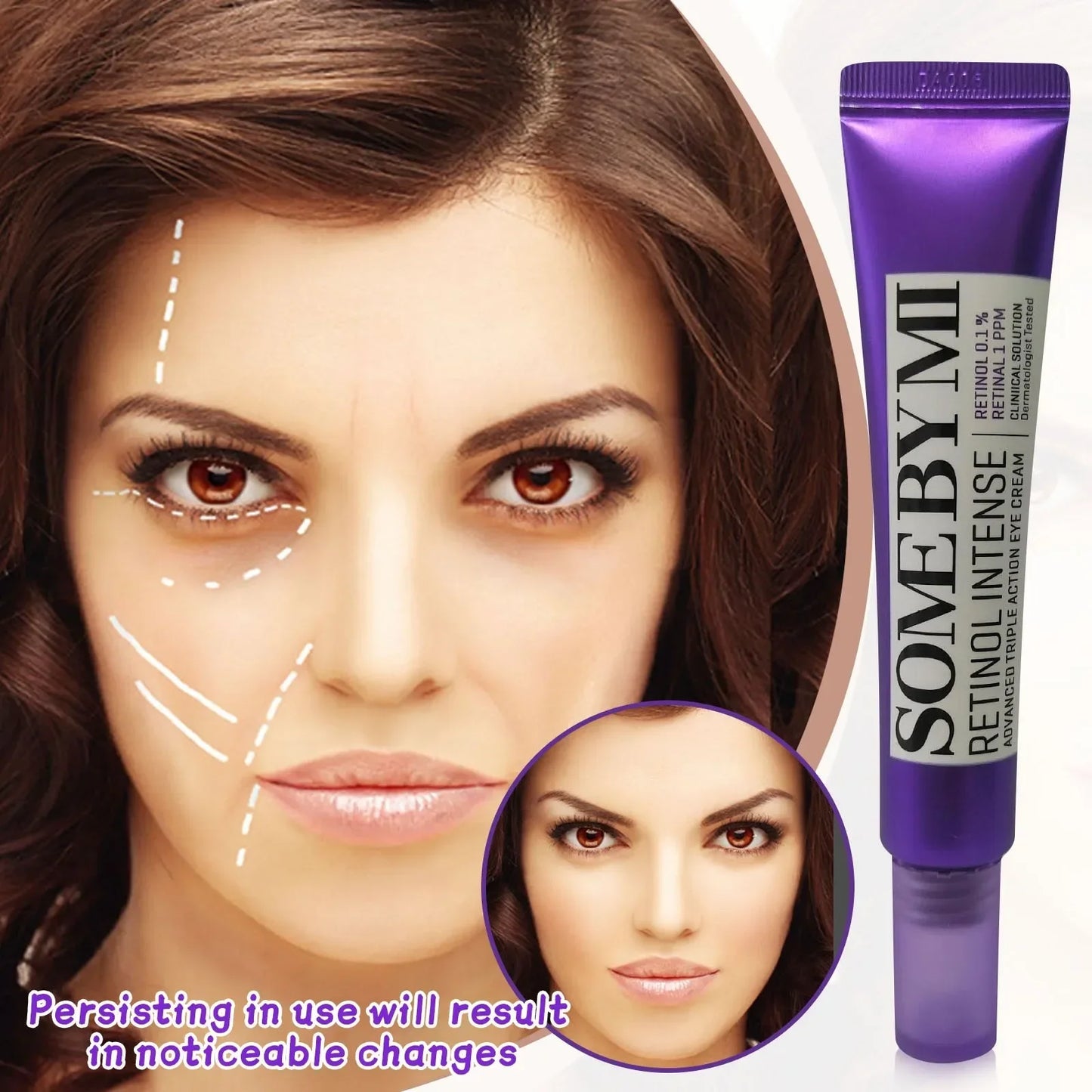 Somebymi Creme de Olhos com Retinol 30ml | Anti-idade, Lifting e Firmador da Pele