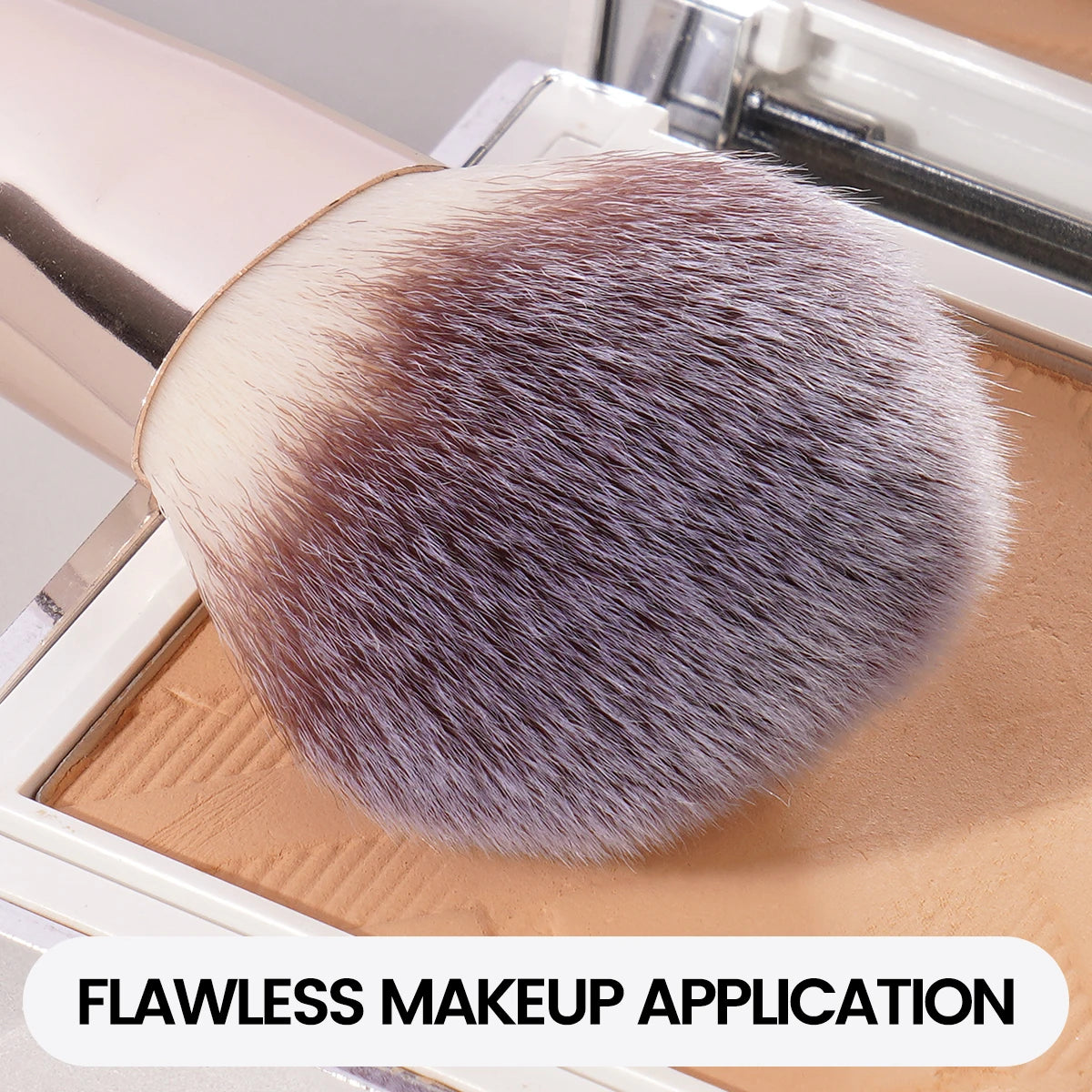 Kit 7 Pincéis de Maquiagem MAANGE – Base, Pó, Corretivo e Blush com Cerdas Macias