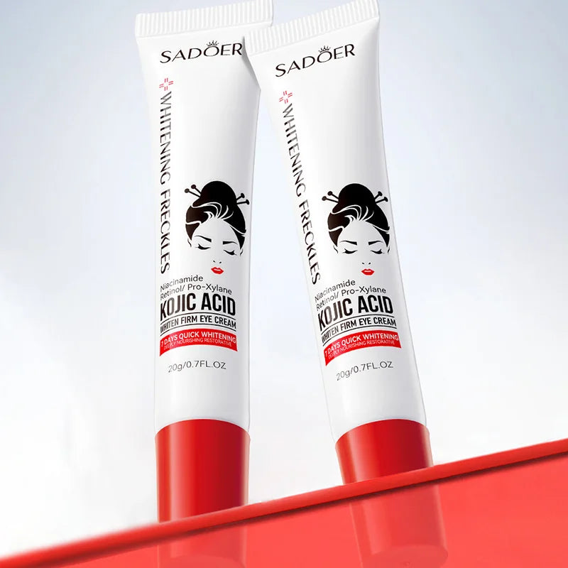 Creme para Olhos SADOER com Ácido Kójico e Retinol | Antiolheiras, Reduz Bolsas e Firma a Pele 💆♀️Creme para Olhos SADOER com Ácido Kójico e Retinol | Antiolheiras, Reduz Bolsas e Firma a Pele 💆♀️