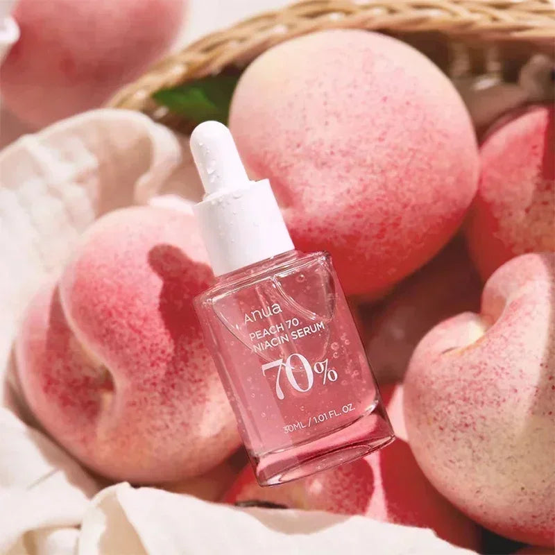 Anua Peach 70 Sérum Facial com Niacinamida 30ml | Hidratação, Luminosidade e Pele Uniforme – Skincare Coreano