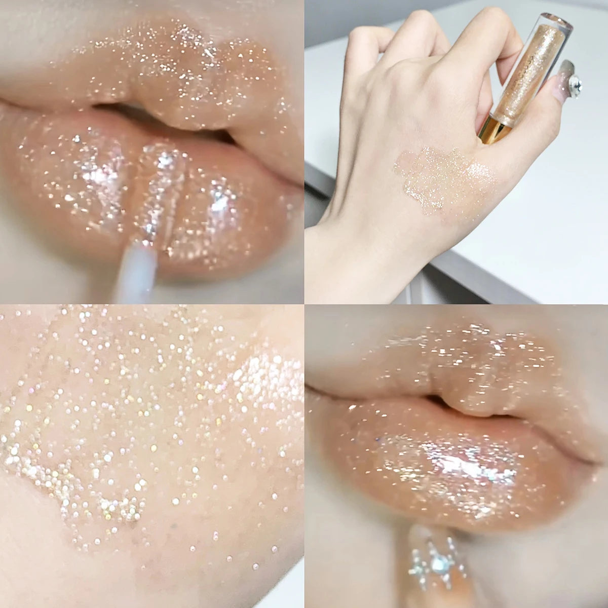 Gloss Labial Hidratante e Brilhante – Efeito Espelhado e Lábios Volumosos