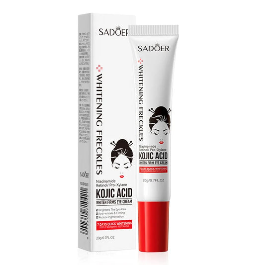 Creme para Olhos SADOER com Ácido Kójico e Retinol | Antiolheiras, Reduz Bolsas e Firma a Pele 💆‍♀️Creme para Olhos SADOER com Ácido Kójico e Retinol | Antiolheiras, Reduz Bolsas e Firma a Pele 💆‍♀️