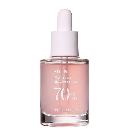 Anua Peach 70 Sérum Facial com Niacinamida 30ml | Hidratação, Luminosidade e Pele Uniforme – Skincare Coreano